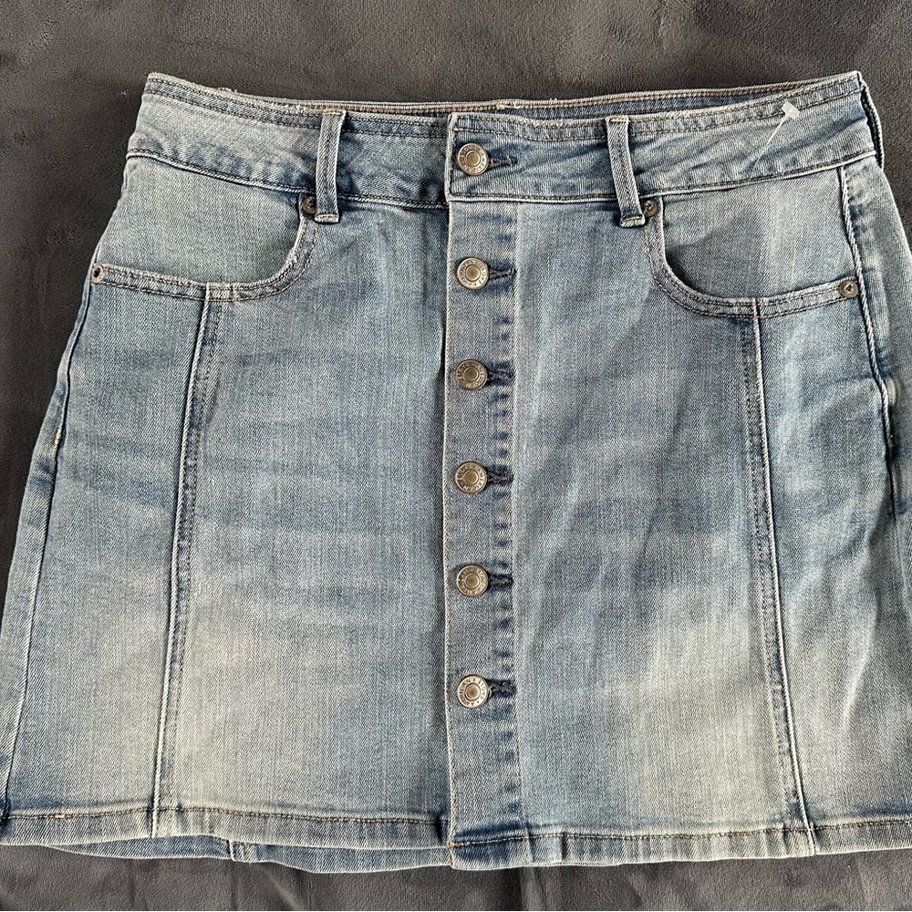 American Eagle Outfitters Light Blue Denim Mini Skirt
